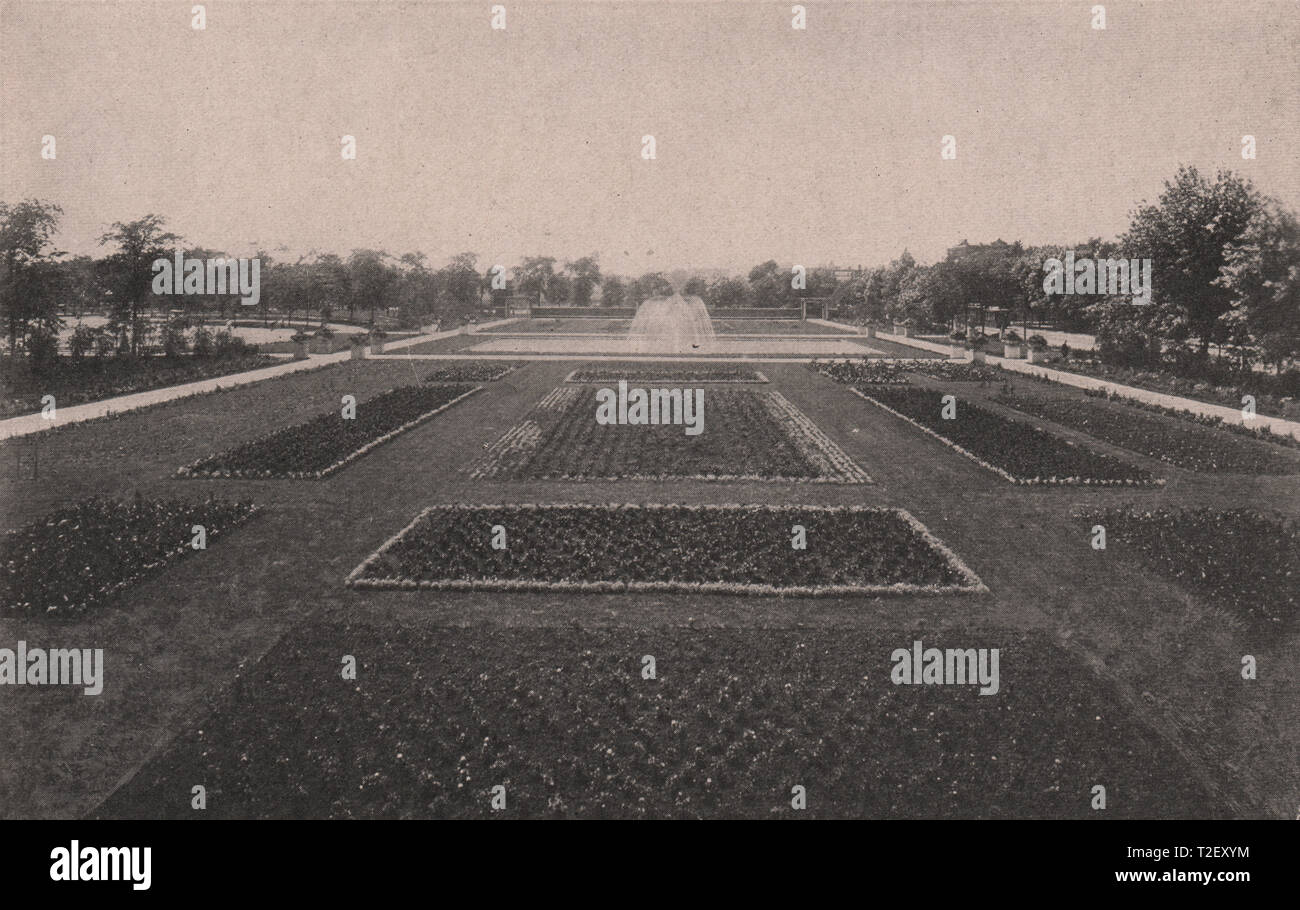 Künstlerische Flower Garden in Garfield Park Stockfoto