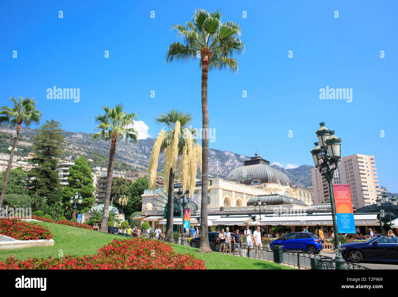 Place du Casino in Monaco. Stockfoto