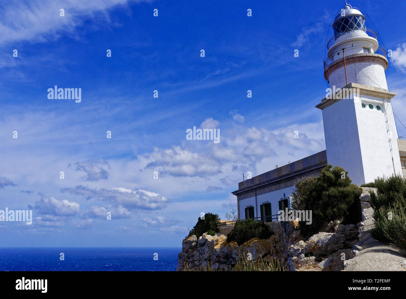 Leuchtturm von Cap Formentor - Mallorca Spanien Stockfoto