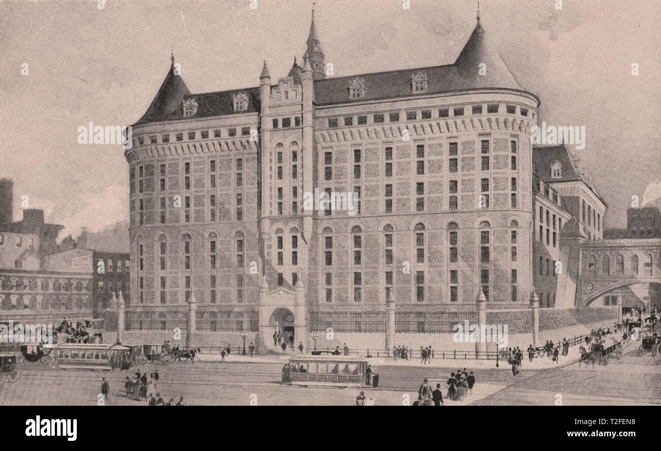 Neue Stadt Prison-Center und Elm Straßen, Widerrist & Dickson, Architekten Stockfoto