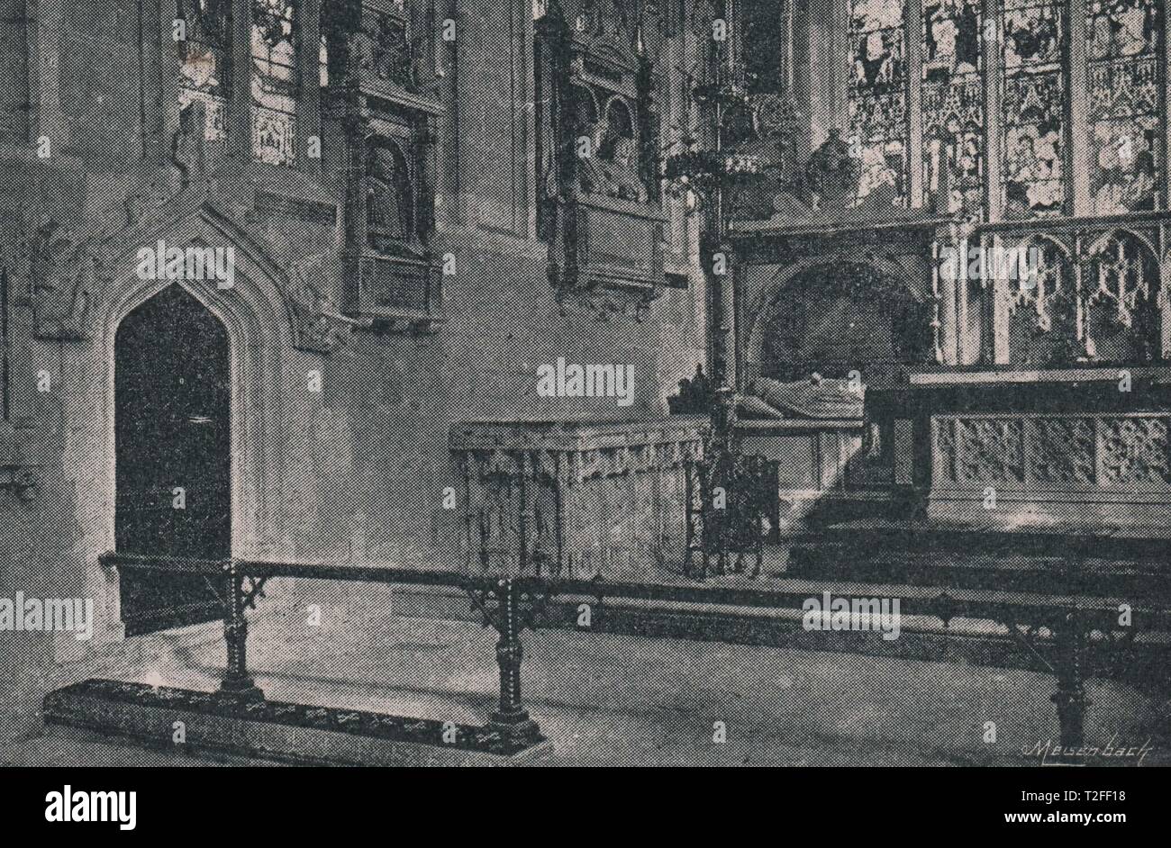 Das Denkmal in der Kirche der Heiligen Dreifaltigkeit Stockfoto