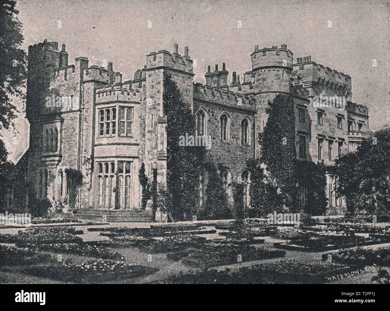 Hawarden Schloss, Sitz der Rt. Hon. W.E. Gladstone Stockfoto