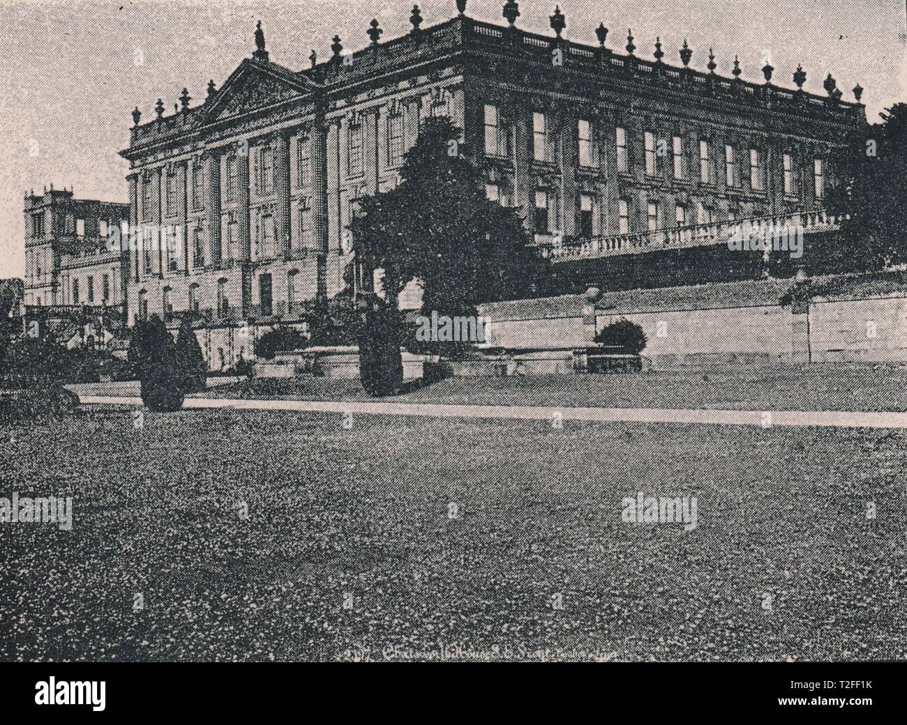 Chatsworth House, Sitz des Herzogs von Devonshire Stockfoto