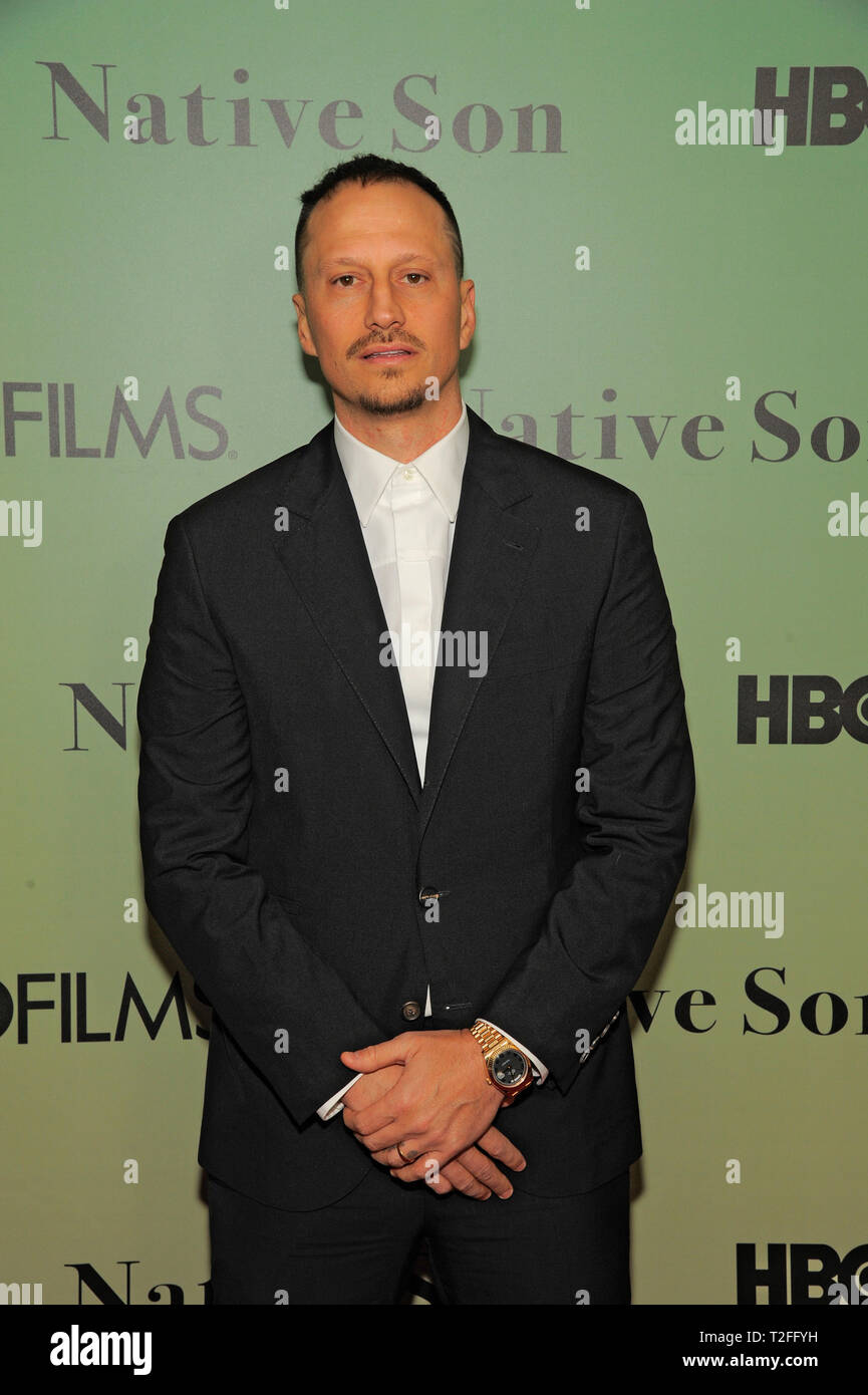 New York Usa 01 Apr 2019 Michael Sherman Besucht Die Hbo Native Son New York Screening