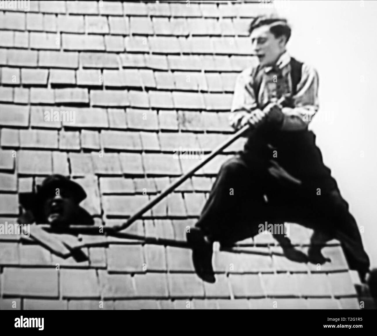 Vintage Film noch 1920 Buster Keaton Stockfoto