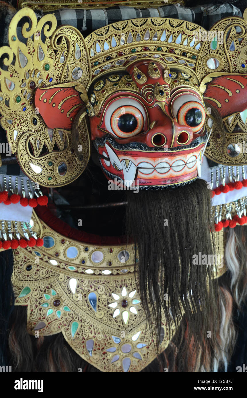 Bali Barong und Rangda in Bali traditionellen religiösen Tanz Stockfoto