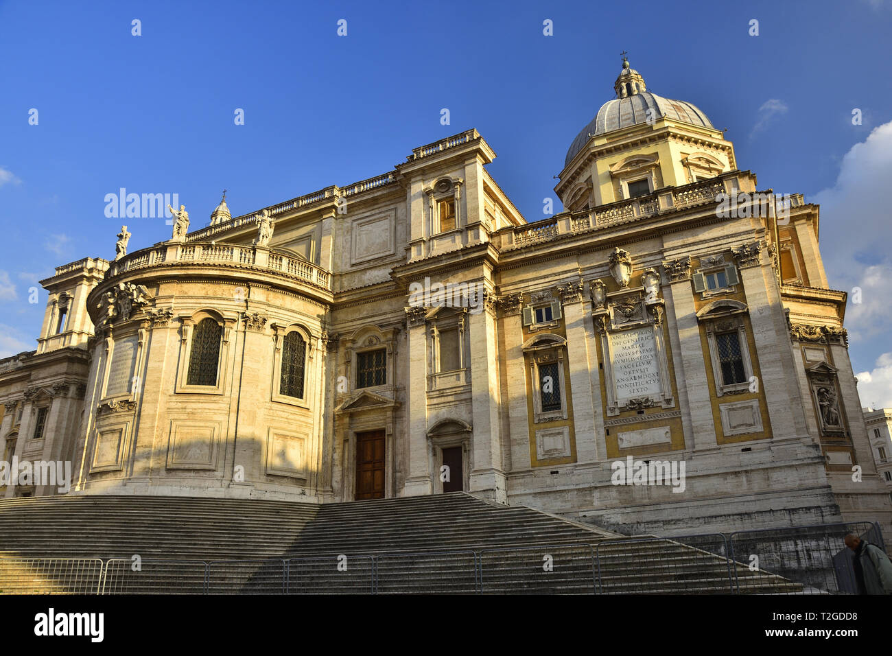 Basilika Santa Maria Maggiore - einer der beliebtesten Sehenswürdigkeiten der Stadt. Stockfoto