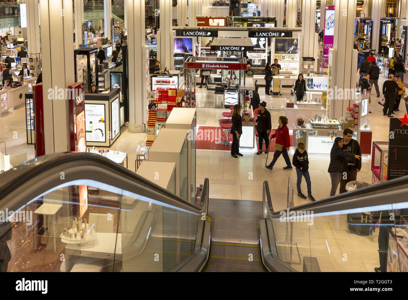 Das Kaufhaus Macy's, Herald Square, New York City, New York State, USA. Das Kaufhaus wurde im Jahre 1858 von Rowland Hussey Macy, 18 gegründet. Stockfoto