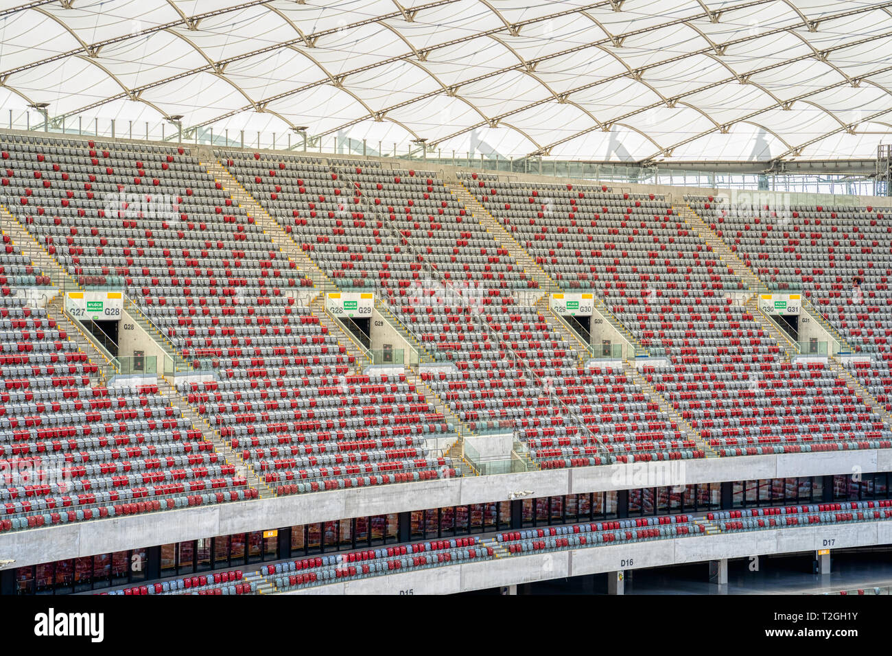 PGE Narodowy-Nationalstadion in Warschau Stockfoto