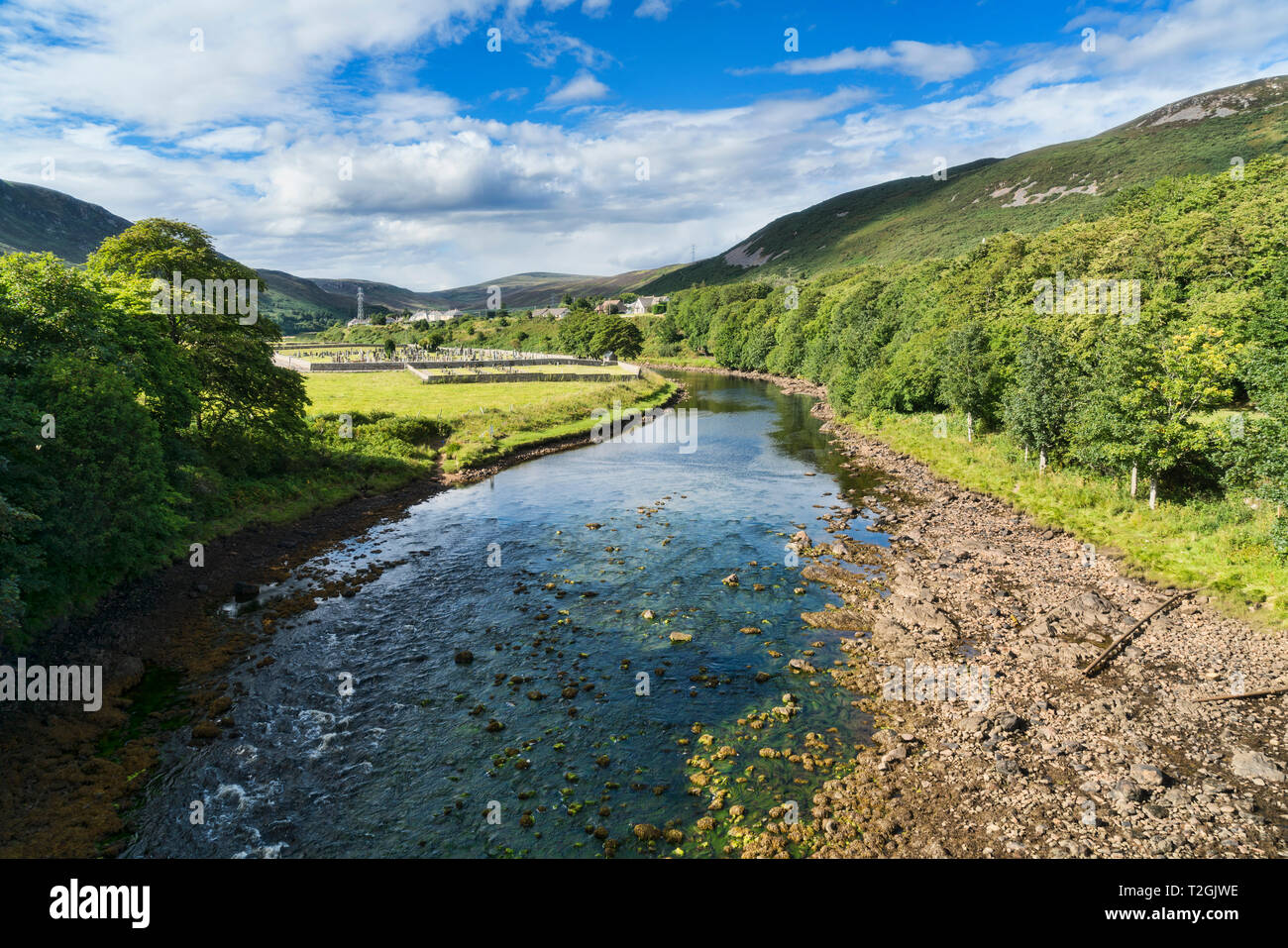Helmsdale, Fluss, Sutherland Küste, Hochland, Schottland Großbritannien Stockfoto