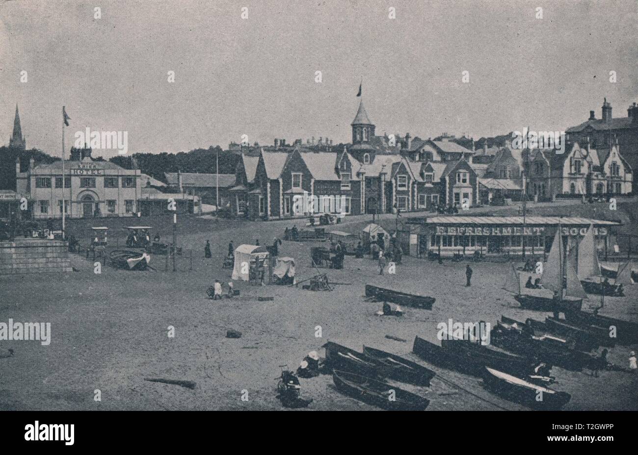 Die East Cliff, vom Pier - Bournemouth Stockfoto