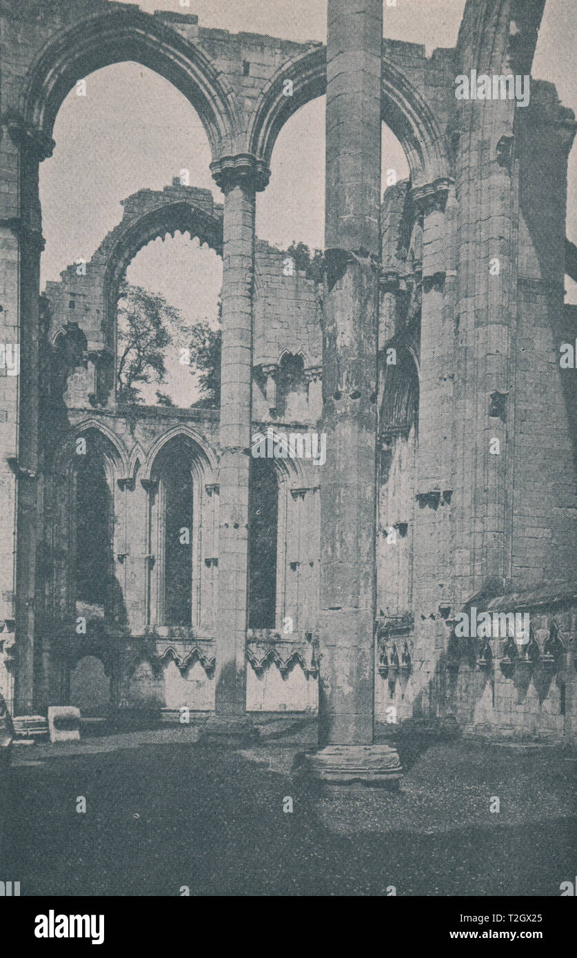 Fountains Abbey, Marienkapelle Stockfoto