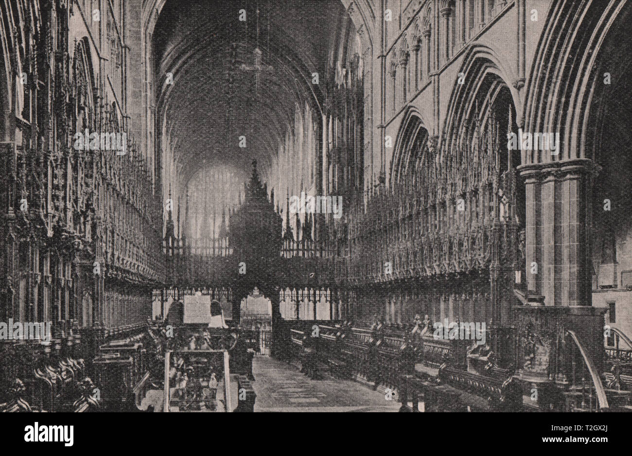 Chester Cathedral, Chor, West Stockfoto