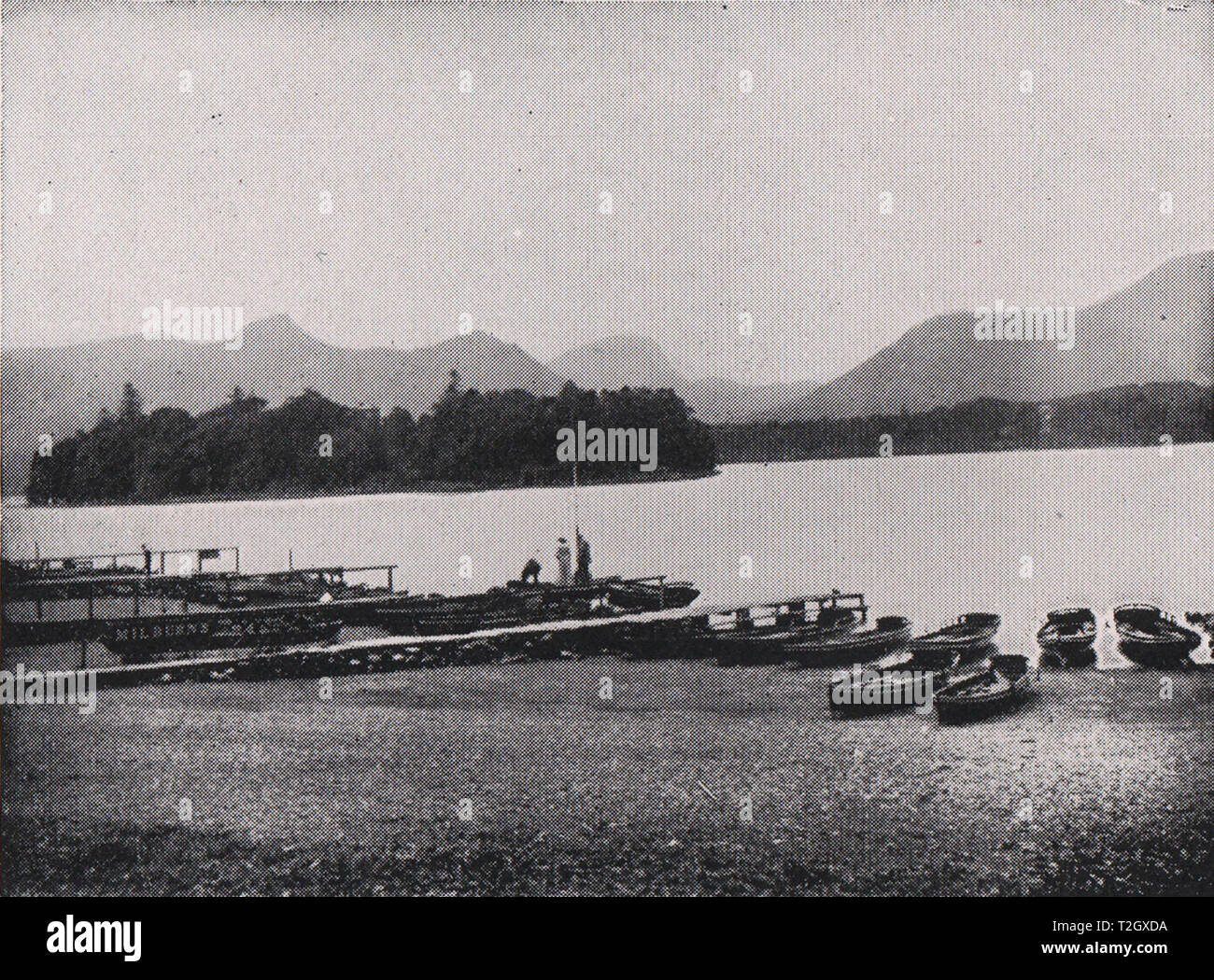 Der Landeplatz, Derwentwater Stockfoto