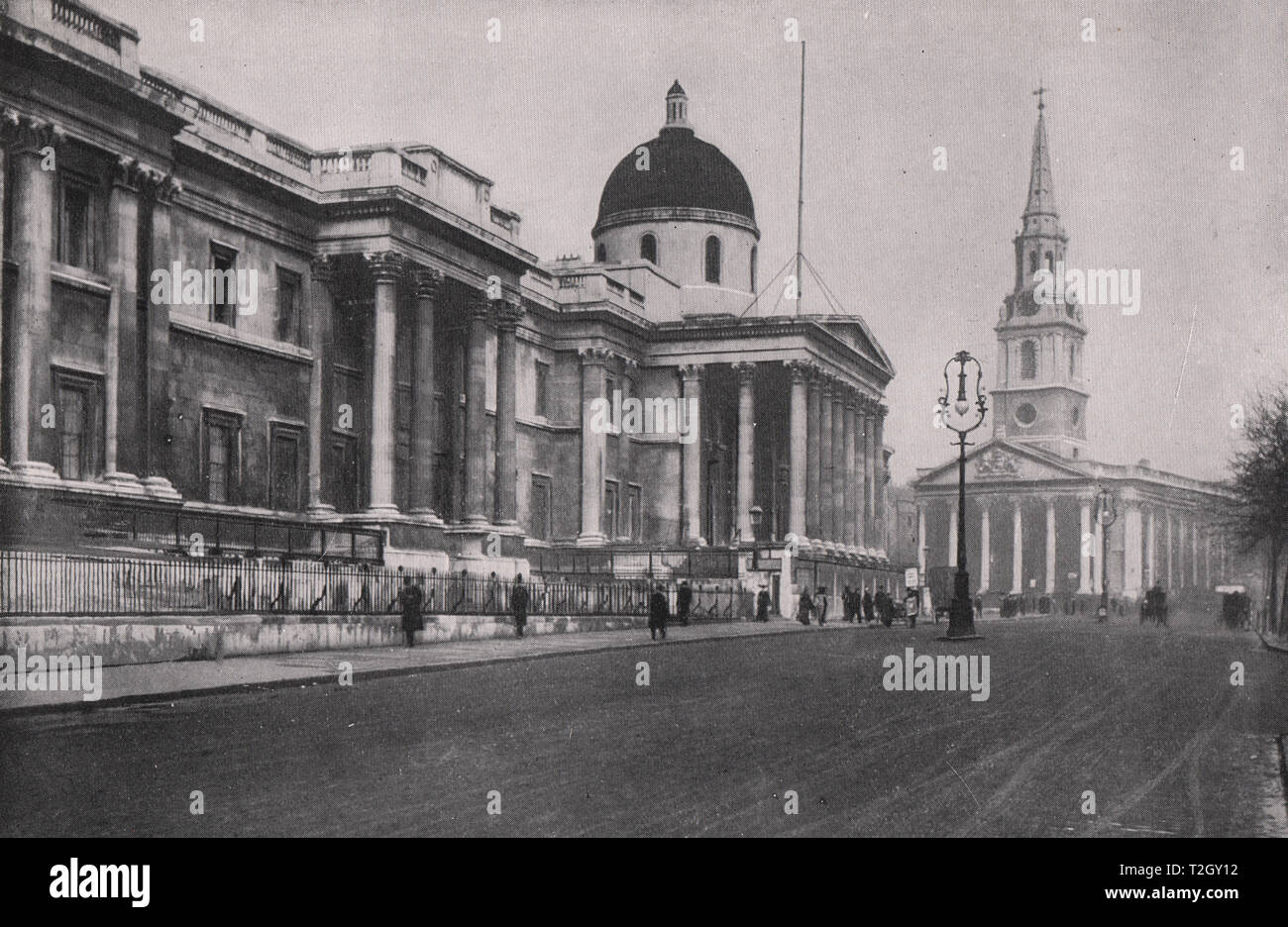 Die National Gallery und St. Martin-in-d-Felder Stockfoto