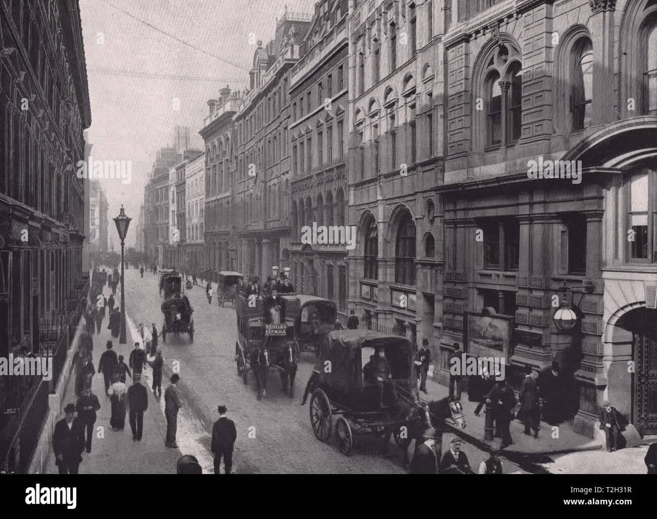 Leadenhall Street - sie zeigen die S.&O. Büros auf der rechten Seite Stockfoto