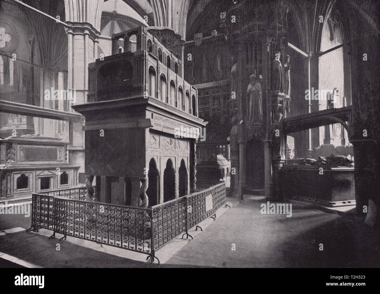 Westminster Abbey - Das Grab von Edward dem Bekenner Stockfoto