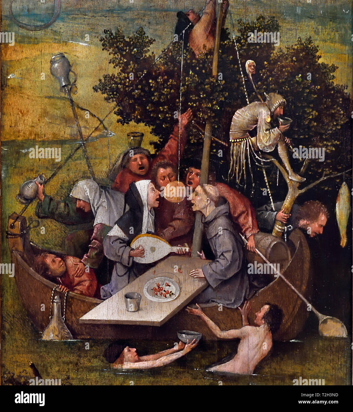 Das Schiff der Narren 1505 von Hieronymus Bosch geboren Jheronimus van Aken 1450 - 1516 Die Niederlande Niederländische Stockfoto