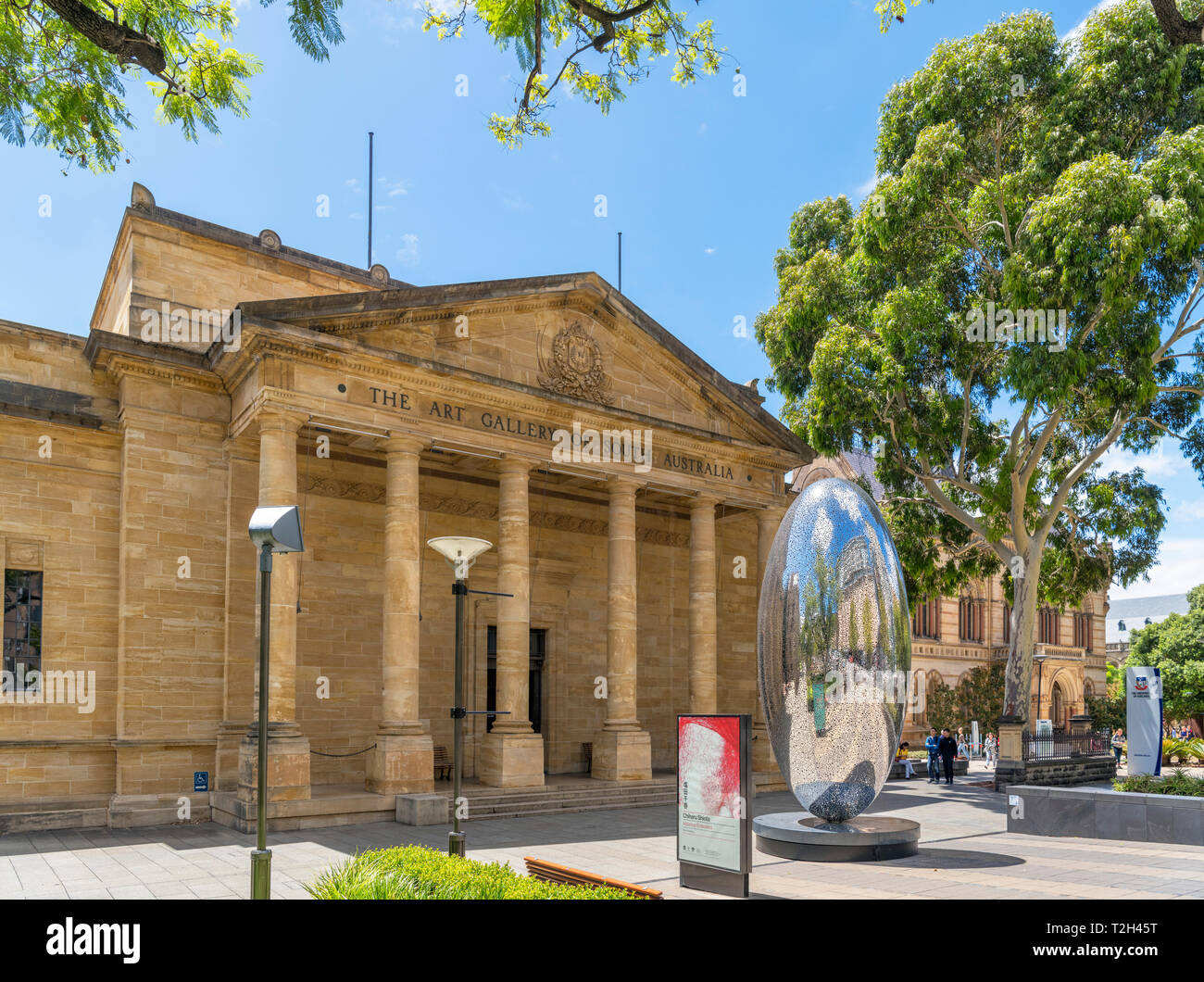 Die Kunstgalerie von South Australia, North Terrace, Adelaide, South Australia, Australien Stockfoto