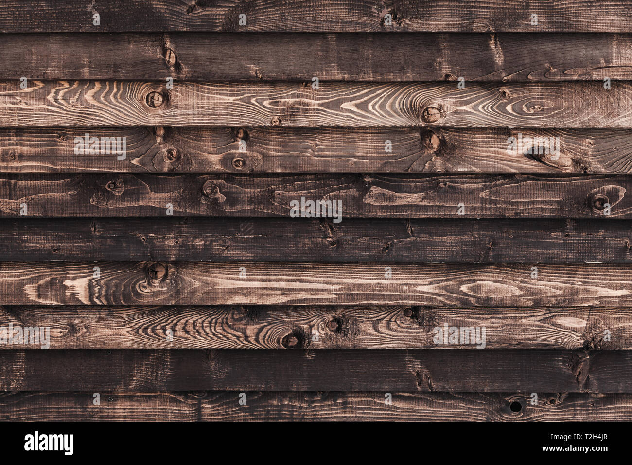 Dunkel braun alte Grunge Holzwand, Foto Hintergrundtextur Stockfoto