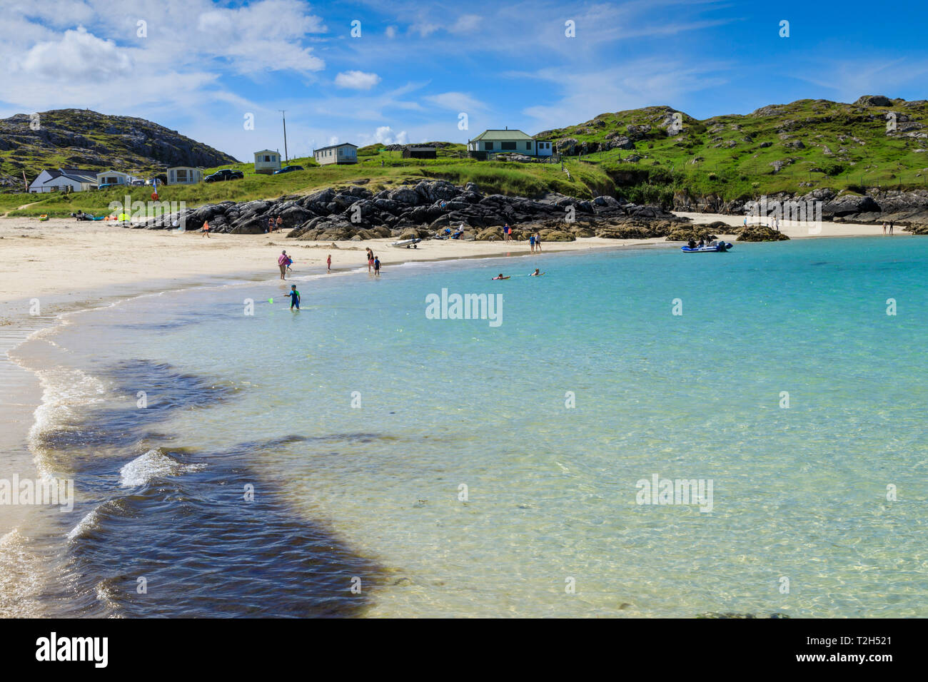 Achmelvich Beach in Highland, Schottland, Europa Stockfoto