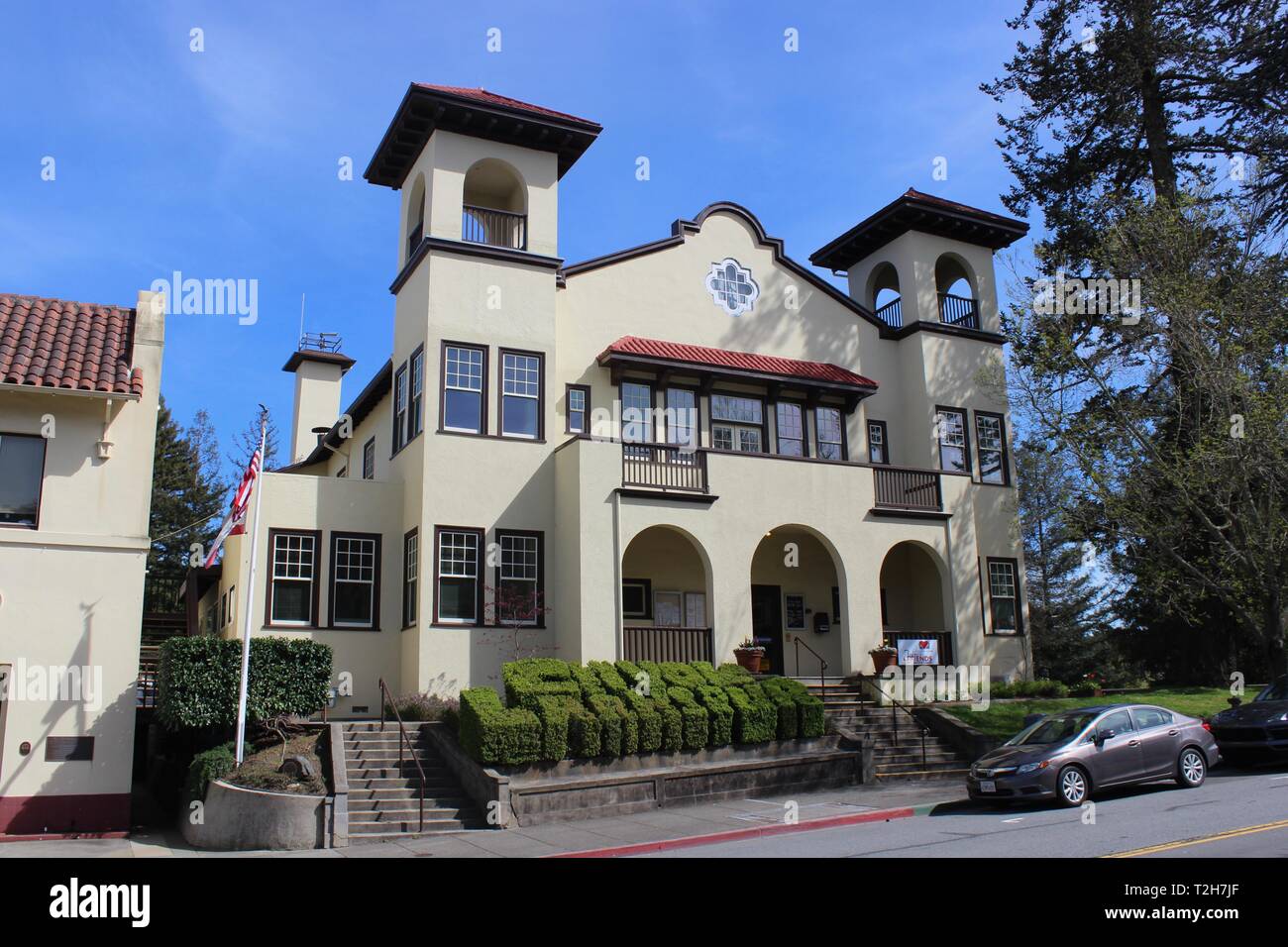 City Hall, Rittersporn, Kalifornien Stockfoto