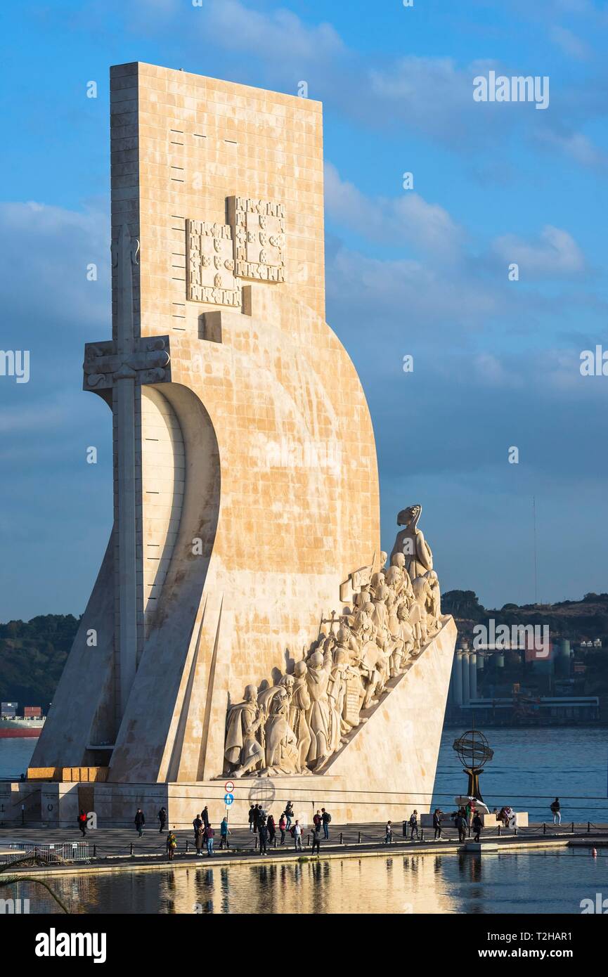 Denkmal der Entdeckungen, Padrao dos Descobrimentos, Belem, Lissabon, Portugal Stockfoto