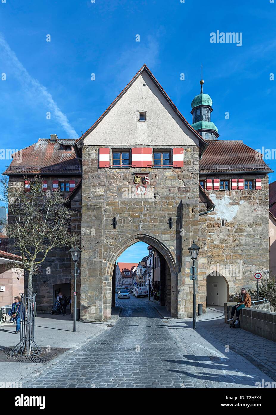 Nürnberg Tor, Lauf an der Pegnitz, Mittelfranken, Bayern, Deutschland Stockfoto