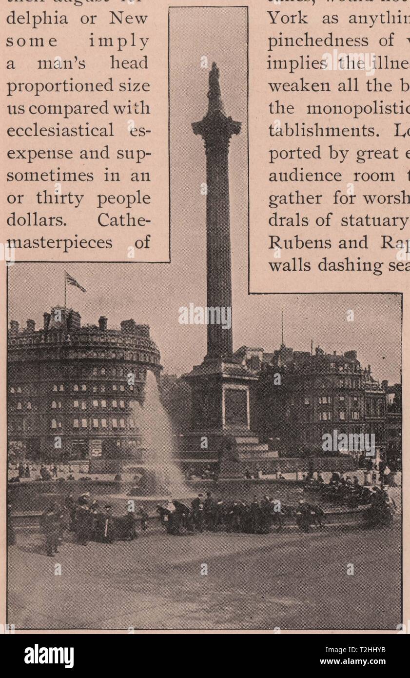 Nelson's Monument, Trafalgar Square, London Stockfoto