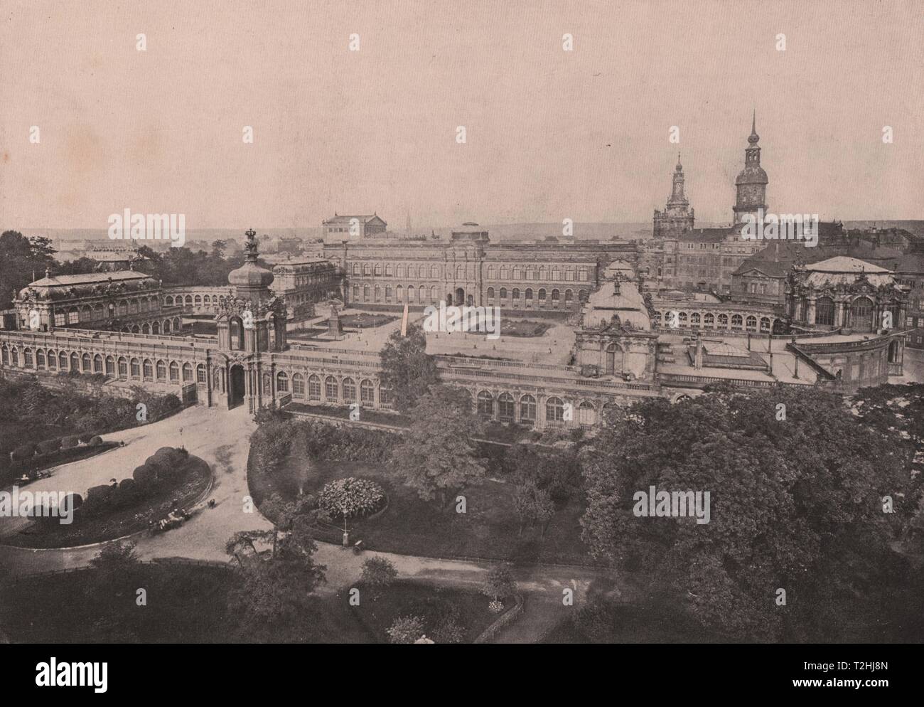 Ein weiterer Blick auf den Zwinger Stockfoto