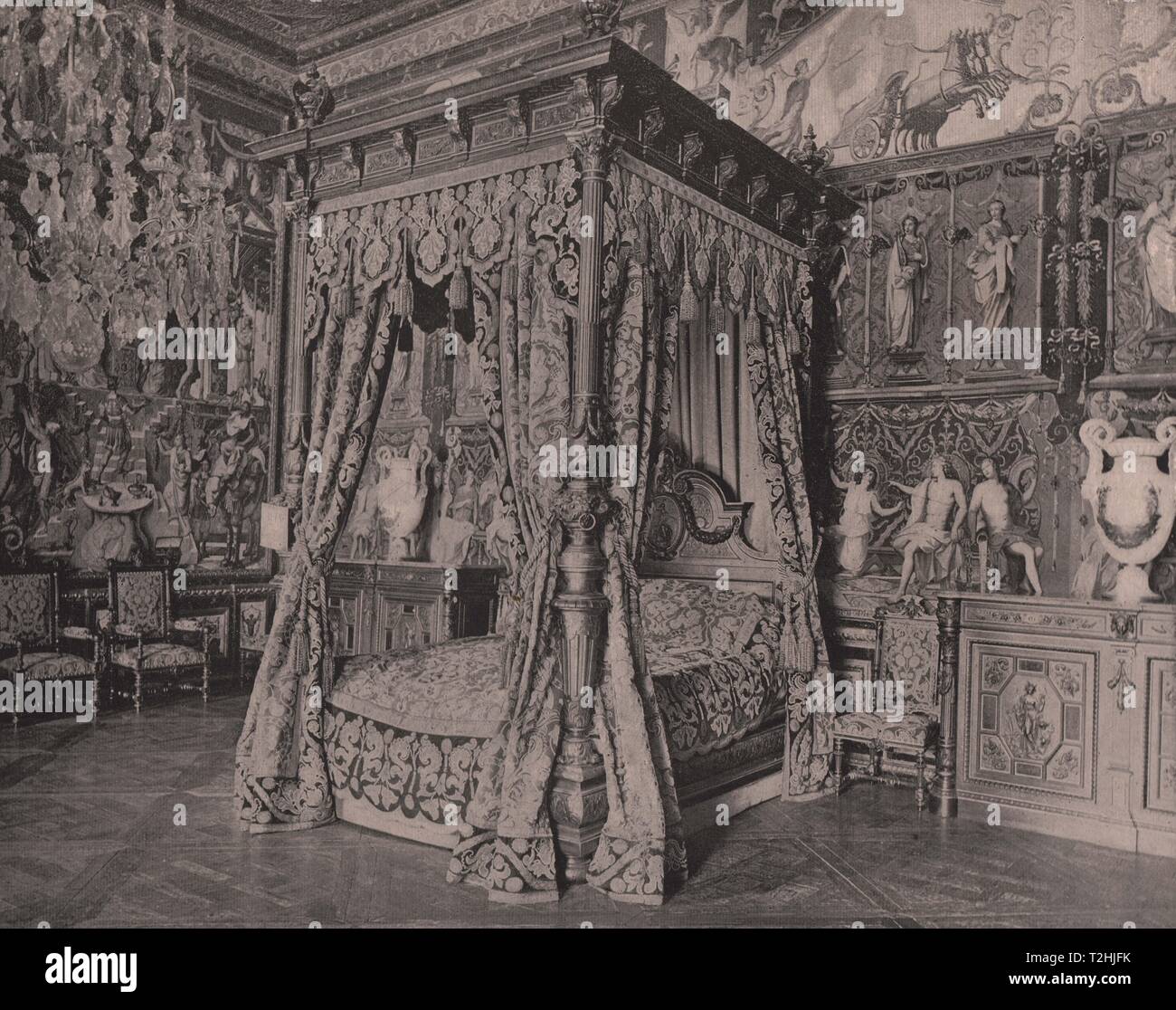 Bed-Chamber von Anna von Österreich Stockfoto