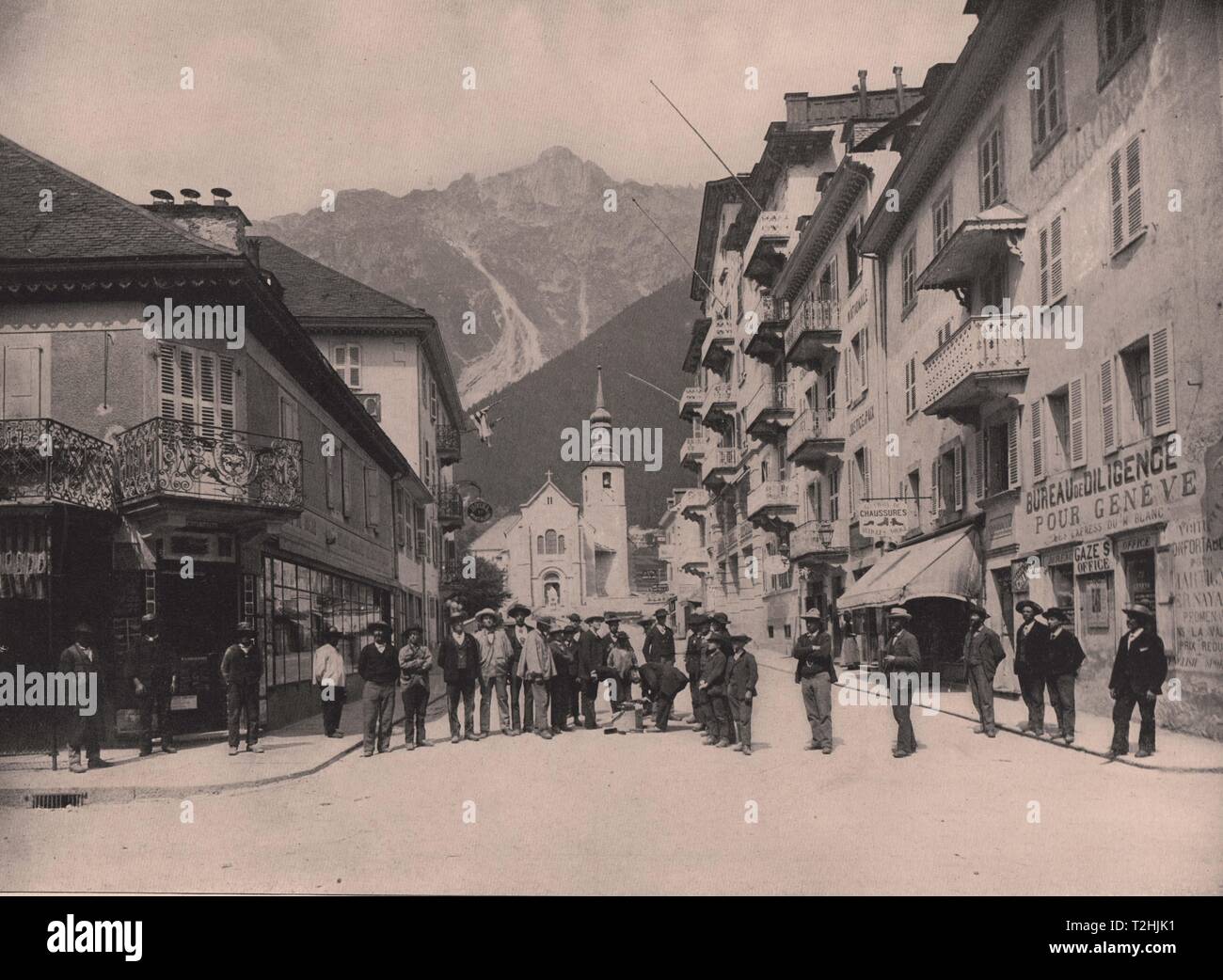 Chamounix, Schweiz Stockfoto