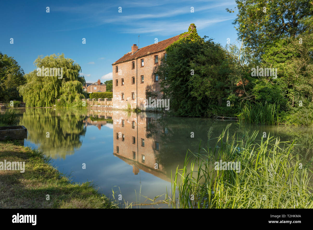 Die pocklington Canal läuft für 9,5 Meilen (15,3 km) in der East Riding von Yorkshire, England, Vereinigtes Königreich, Europa Stockfoto