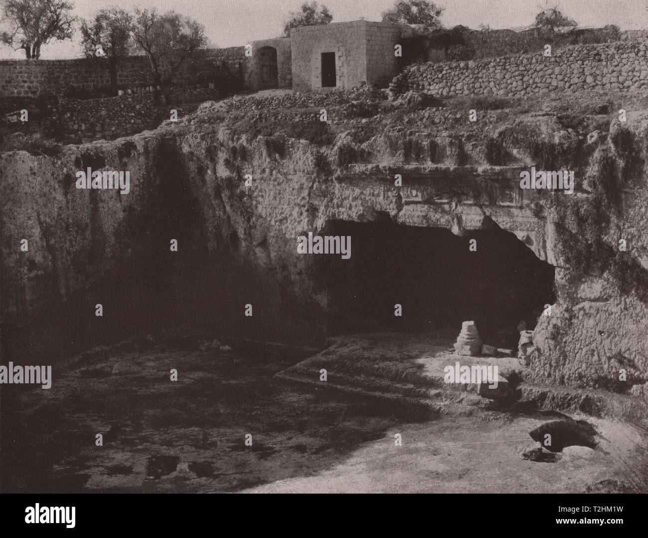 Jerusalem - Grab der Könige: Innenhof Stockfoto