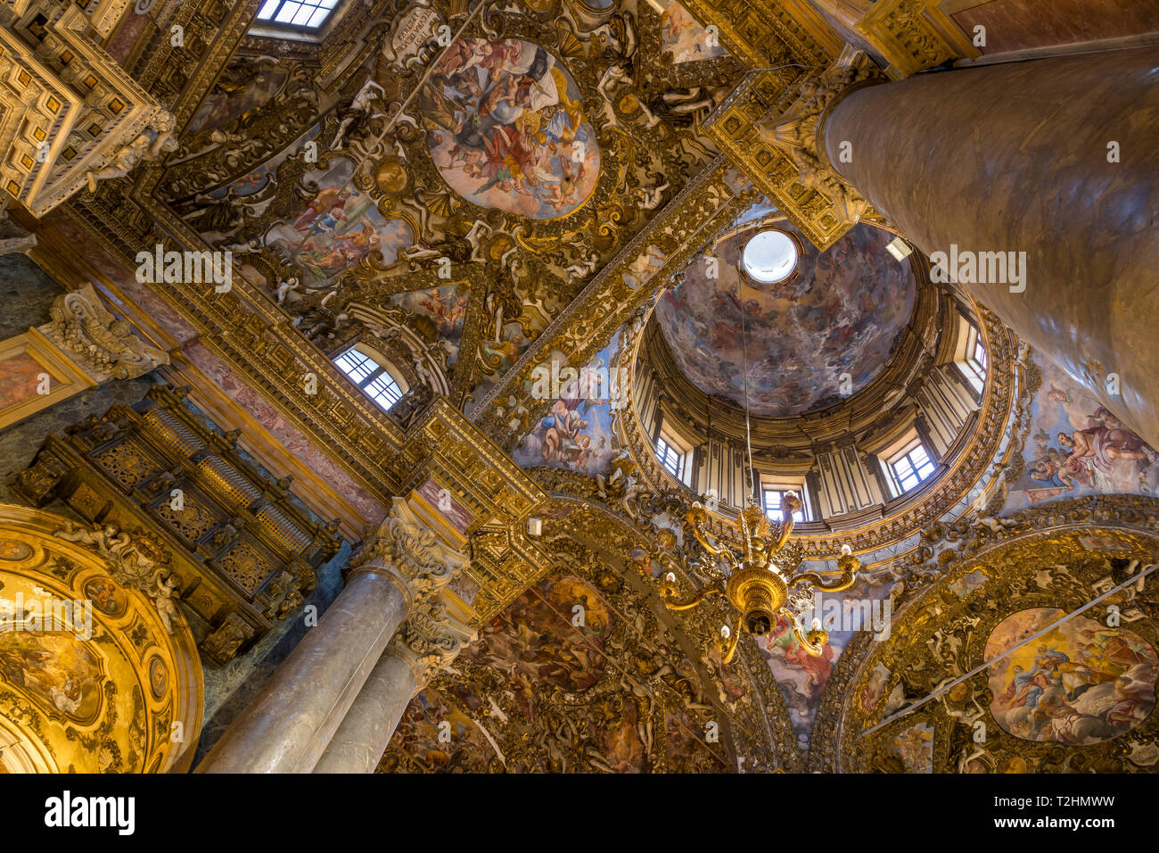 Innenraum des San Giuseppe Dei Padri Teatini Kirche, Palermo, Sizilien, Italien, Europa Stockfoto