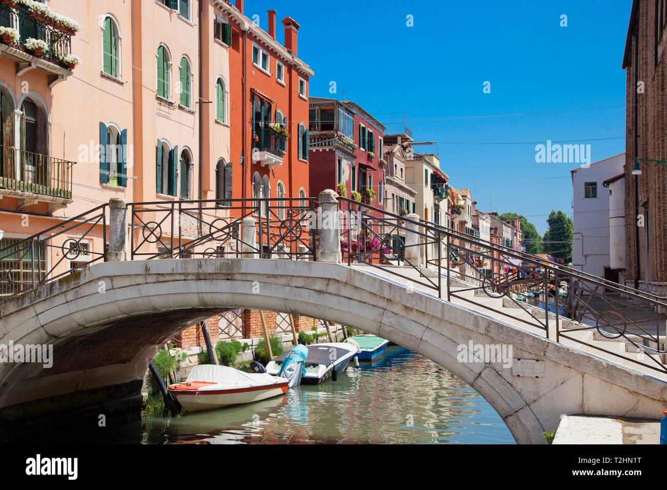 Fondamenta di Sant'Anna, Sestiere di Cannaregio, Venedig, Venetien, Italien, Europa Stockfoto