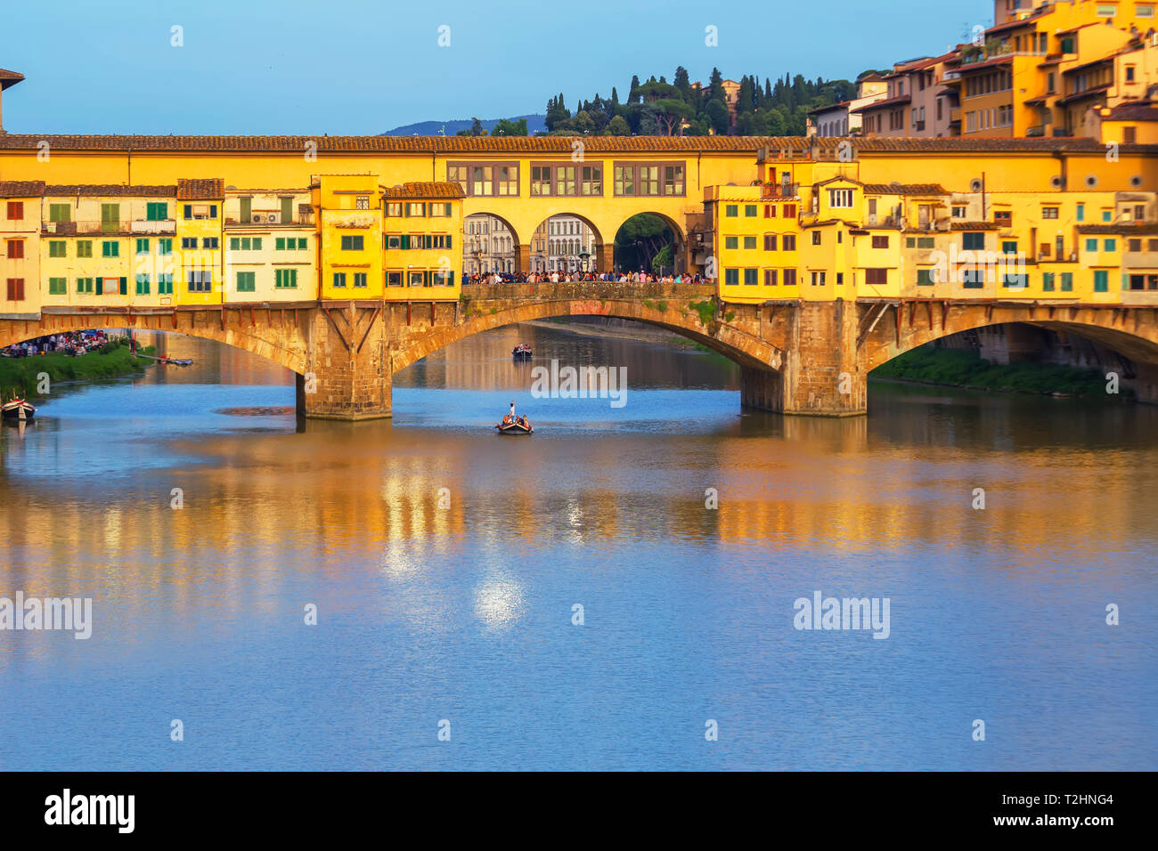 Ponte Vecchio, Florenz, Toskana, Italien, Europa Stockfoto