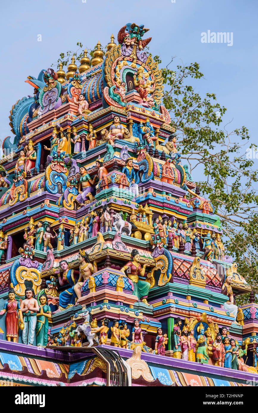 Attukal Hindu Tempel, Trivandrum, Kerala, Indien, Südasien Stockfoto