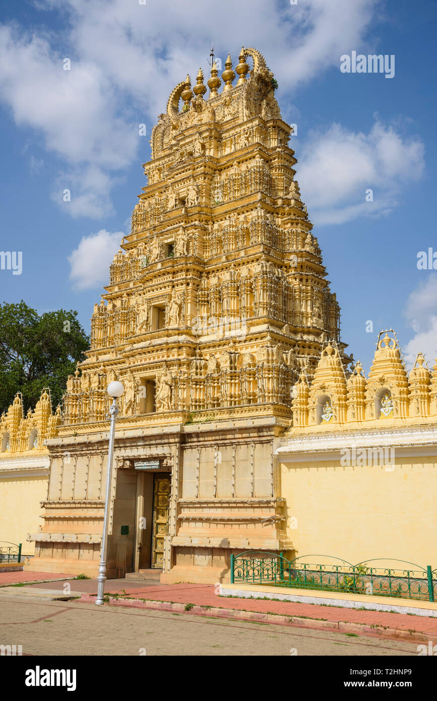 Hindu Tempel in Mysore Palast, Mysuru, Karnataka, Indien, Südasien Stockfoto