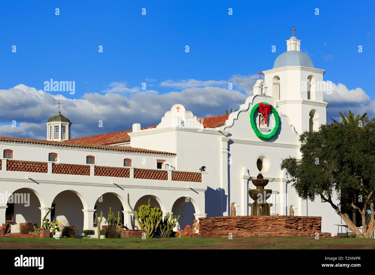 San Luis Rey Mission, Oceanside, San Diego County, Kalifornien, Vereinigte Staaten von Amerika Stockfoto