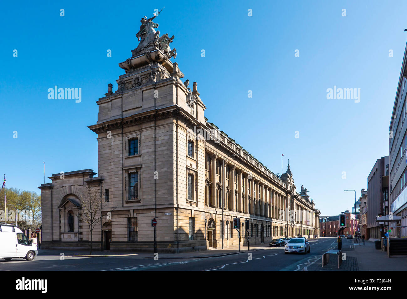 Die Guildhall auf Alfred Gelder Street, Kingston Upon Hull, Yorkshire, England, Großbritannien Stockfoto