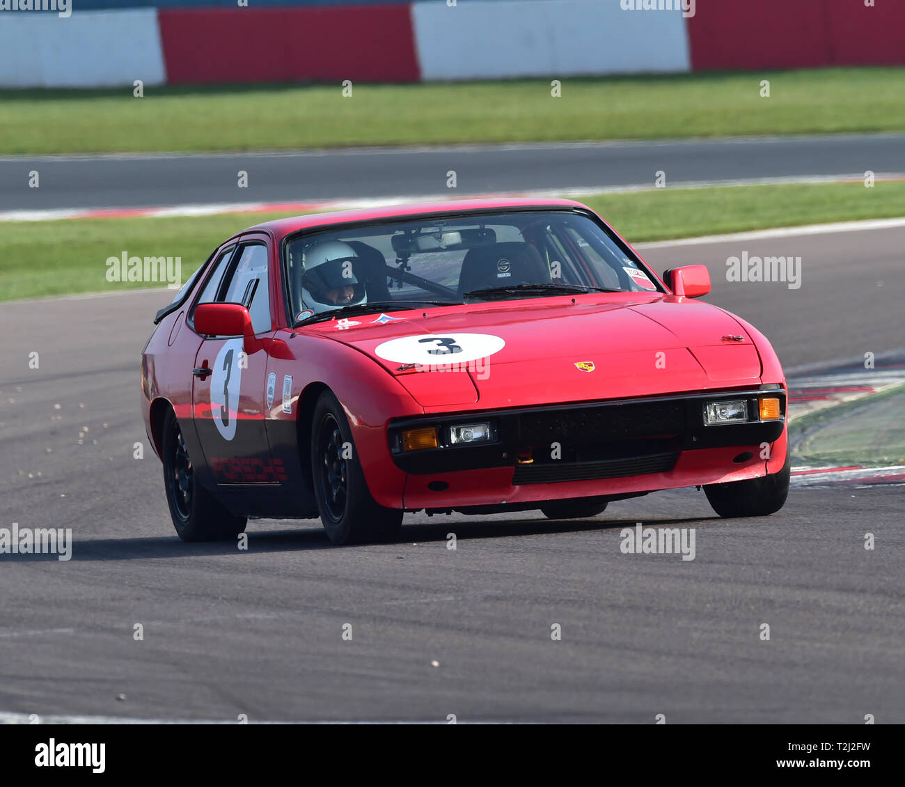 Peter Connell, Porsche 924, 70er Sport Straße Meisterschaft, HSCC, Öffner, Samstag, den 30. März 2019, Donington Park, Rundstrecke, CJM Hg Stockfoto