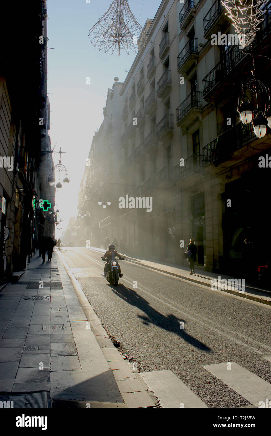 Street Fotografie, Barcelona Spanien Stockfoto