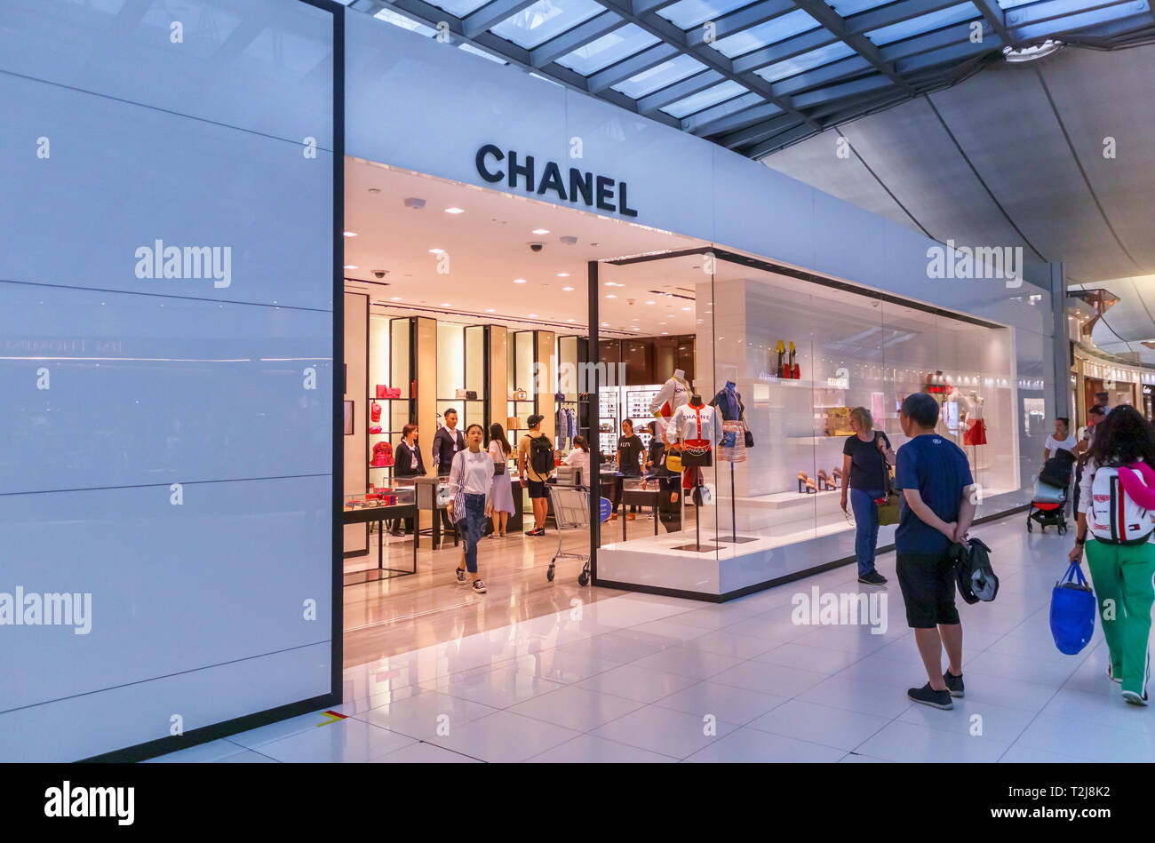 Chanel shop vorne und Stores in Bangkok Suvarnabhumi Airport (Flughafen