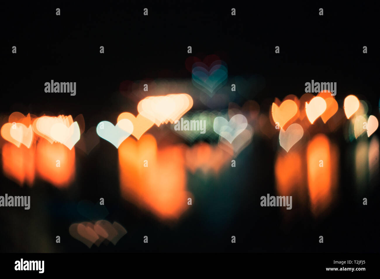 Bokeh liebe Hintergrund Textur Wirkung Stockfoto