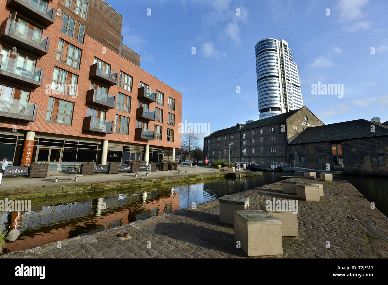 Leeds, Yorkshire, UK, Anzeigen Bridgewater. Stockfoto