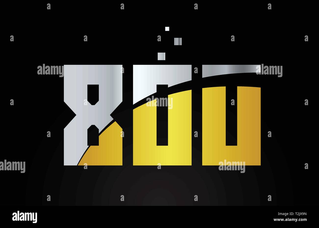 Gold Silber Metallic Farbe Nummer 800 Logo Design geeignet für ein Unternehmen oder ein Geschäft Stock Vektor