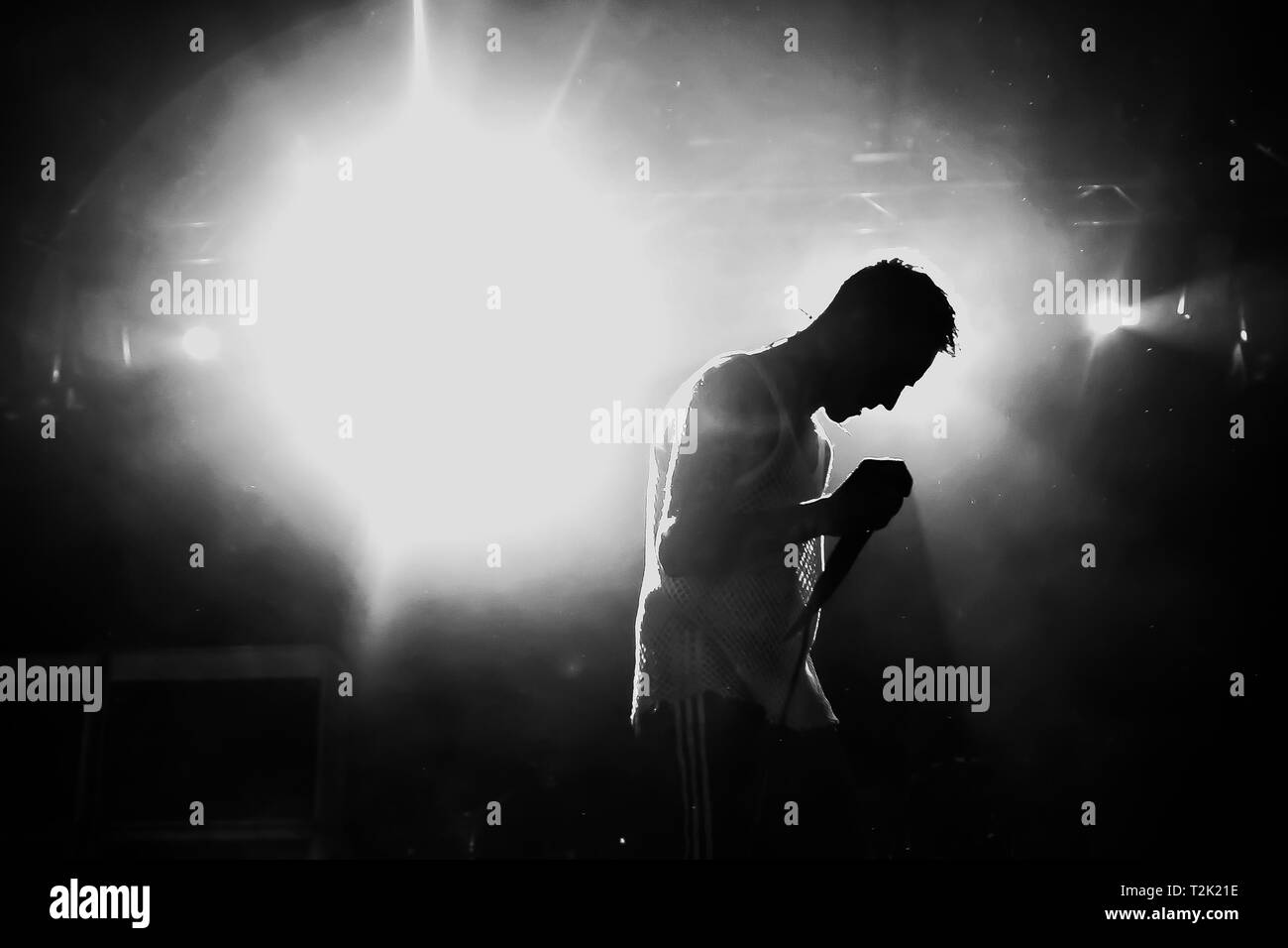 Bologna, Italien. 26 Mär, 2019. Hellfire Buchung präsentiert Frank Carter & die Klapperschlangen. In den letzten Jahren, Frank Carter, der ehemalige Galgen Frontmann, hat nie aufgehört zu begeistern und seine enorme Kreativität und seine Liebe für die Musik zeigen, die auf den renommiertesten Bühnen in Europa zusammen mit seinem Rattesnakes, mehrmals vorhanden, im Reading & Leeds Festival zu spielen, um den Download und viele andere lokale Festivals wie dem Home Festival und die Firenze Felsen zu Beginn des Bands des Kalibers von Foo Fighters & Biffy Clyro! Credit: Luigi Rizzo/Pacific Press/Alamy leben Nachrichten Stockfoto