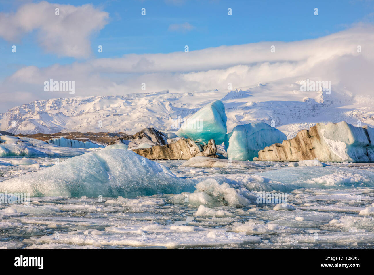 Jokulsarlon, Eis Lagune, Austurland, Island, Europa Stockfoto