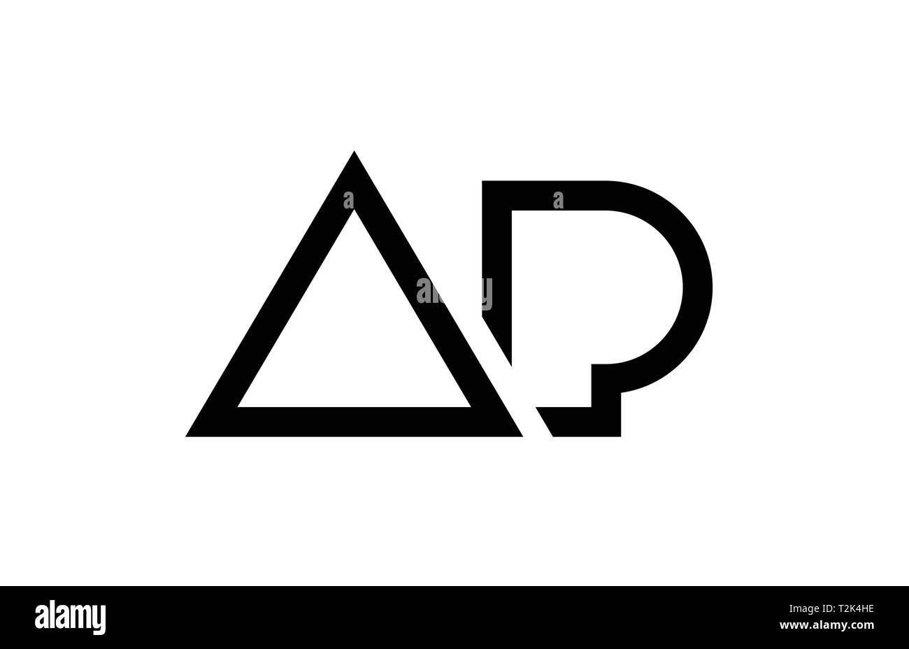 Schwarze und weiße Buchstaben logo Kombination Ap p Design geeignet für ein Unternehmen oder ein Geschäft Stock Vektor
